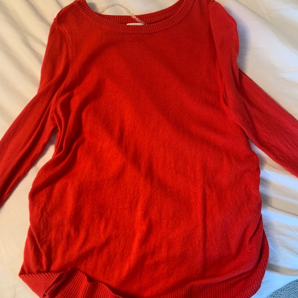 Maternity Red Sweater. Size M